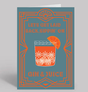 Card -Laid Back Gin & Juice