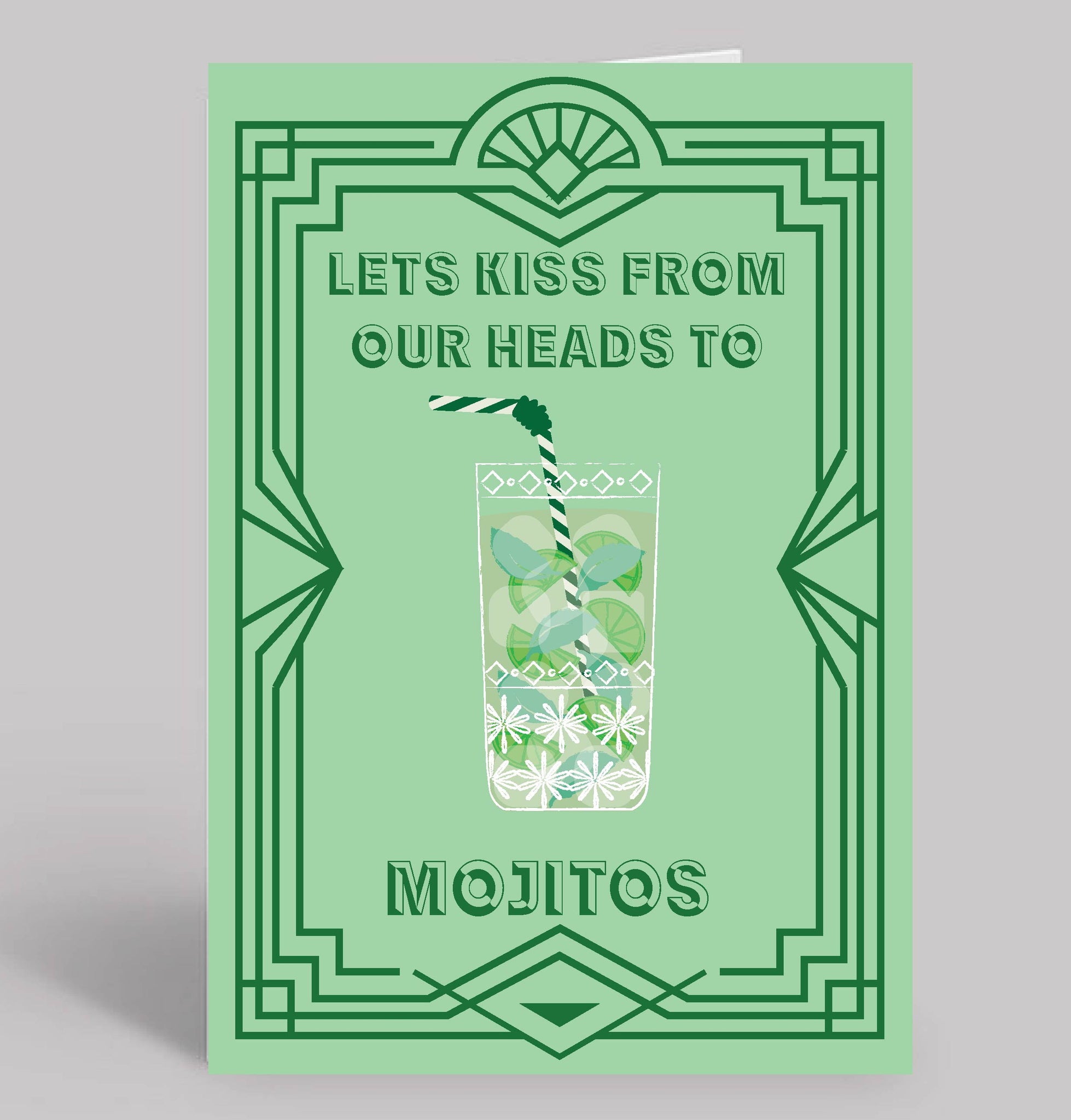 Card -Kissing to Mojitos